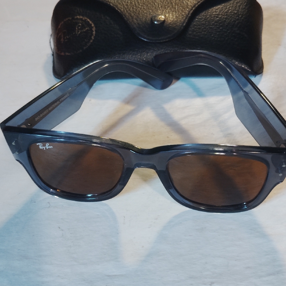 Ray-Ban Black and Brown Sunglasses